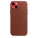Чохол для iPhone 14 Plus OEM+ Leather Case wih MagSafe (Umber)